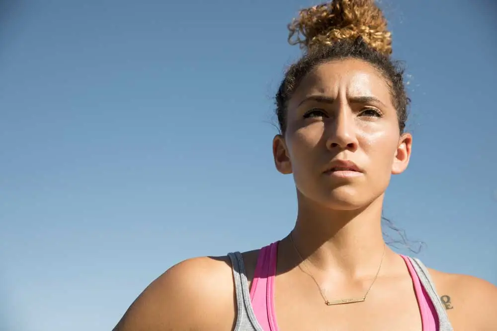 Female soccer athlete